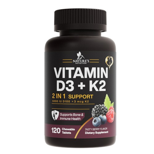 Tasty Vitamin D3 K2 Supplement