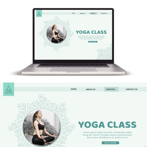 Modern, Minimalist Web Page Concept