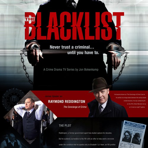 Inforgraphic for TV show Blacklist