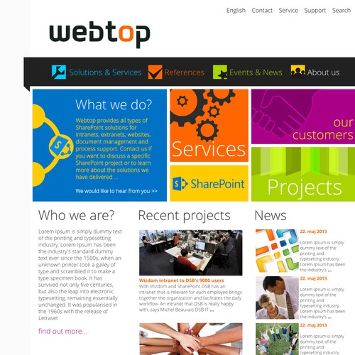 Bring New Energy to Webtop's Home Page with a Redesign