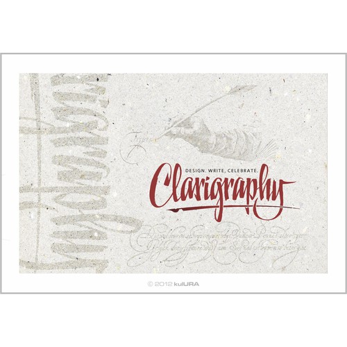 Brand logo for budding Calligrapher