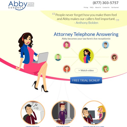 Abby Connect Landing Page