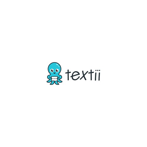 Cute Mascot Logo for textii