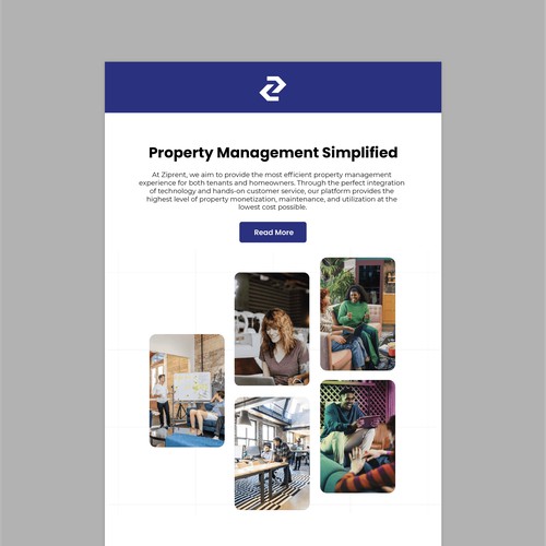 Email template for property management firm