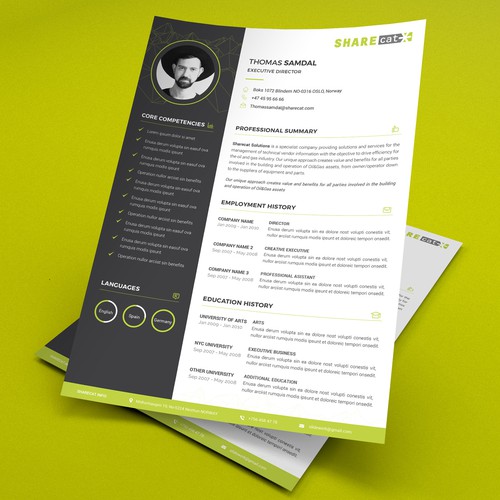 Sharecat Resume Design