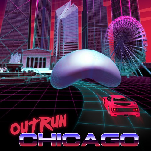 Retro Synth-vibe Chicago poster