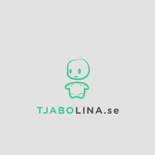 Create a unique company logo for Tjabolina.se, baby and children's clothes.