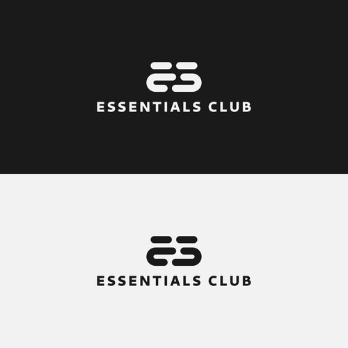 initial logo for essentials club men underwear