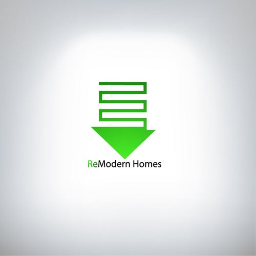 Create a mid-century modern home renovation logo