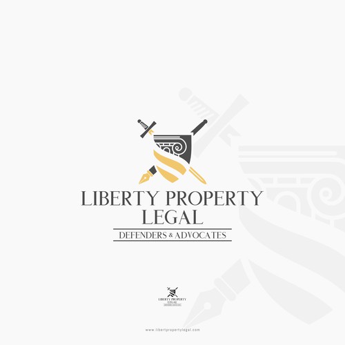 Mature logo for attorney & law business