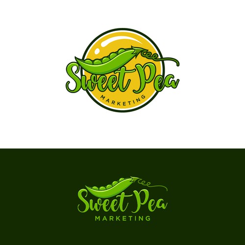 Fresh and fun logo for Sweet Pea Marketing