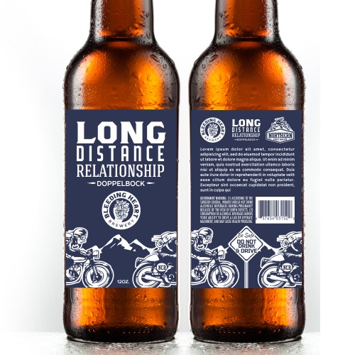 Beer label design: Northern Cafe Racers partners with Bleeding Heart Brewery