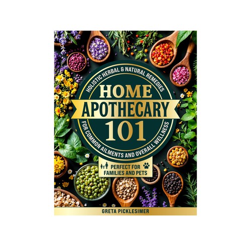 Herbal Wellness Book Cover – Home Apothecary 101 by Greta Picklesimer