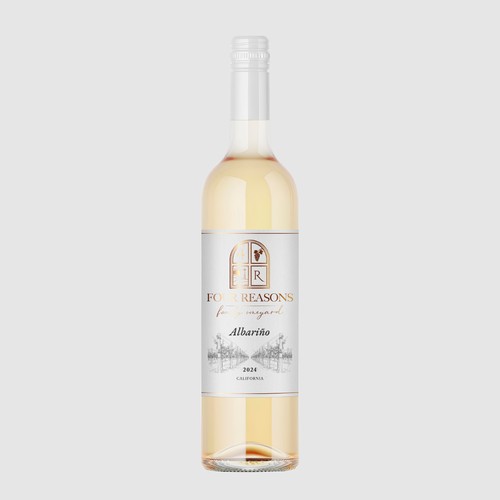 classic and traditional wine label for a family vineyard.