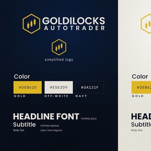 A simple brand style guide for a modern trading software platform