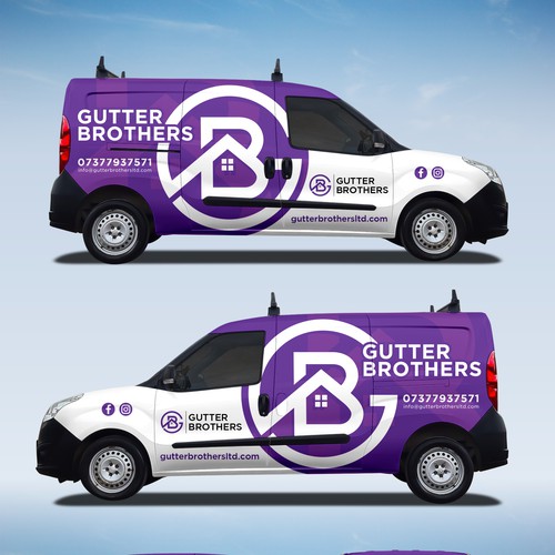 Gutter Brotters Car Wrap Design