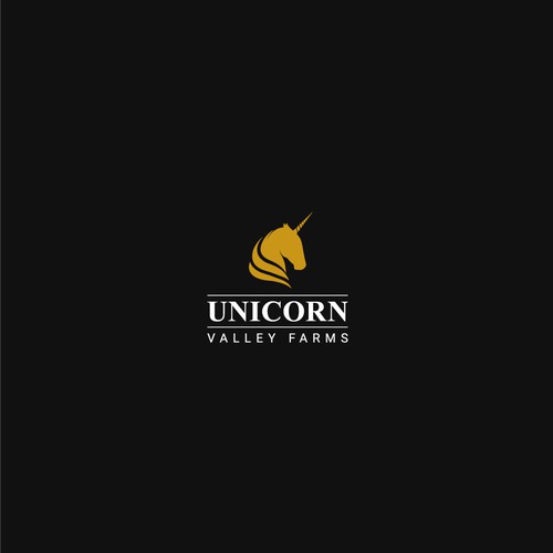 Bold logo concept for UNICORN Valley Farms