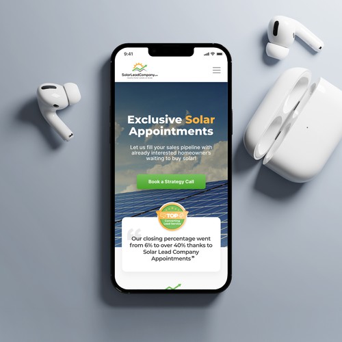 Mobile Website for Solar Company