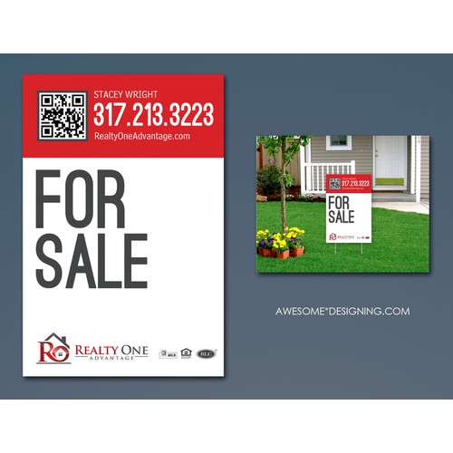 Real Estate Sign design