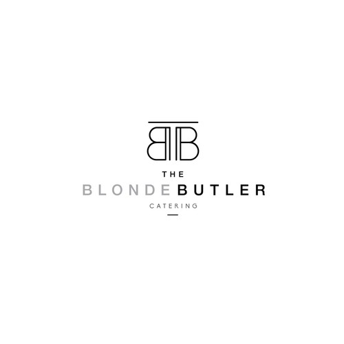 The Blonde Butler Logo Design