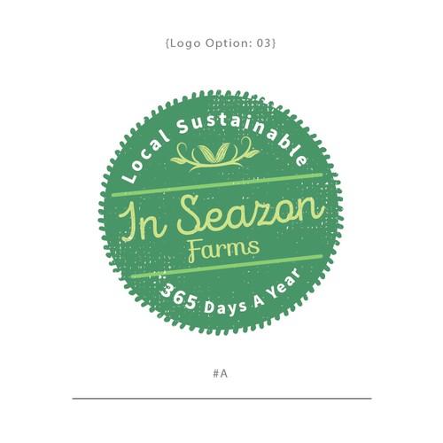 Logo badge design for the InSeazon Farms