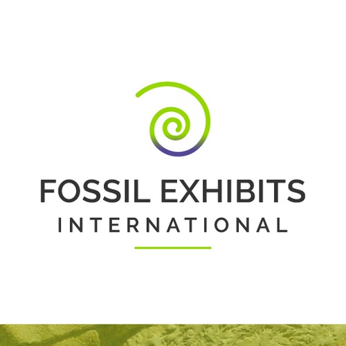 Fossil Exhibits International logo and visual identity
