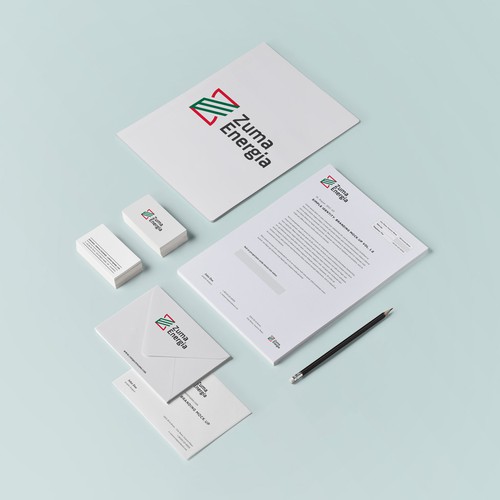 Logo and Stationery Concept for Zuma Energia