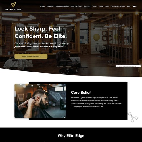 Elite Edge Barbershop Design