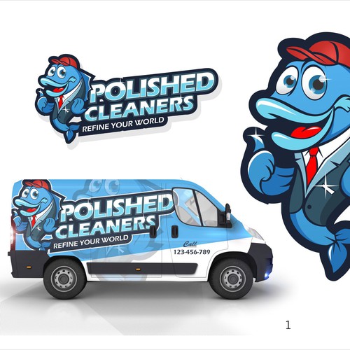 Design a simple yet bold carpet cleaning logo that is eye catching on side of a van.