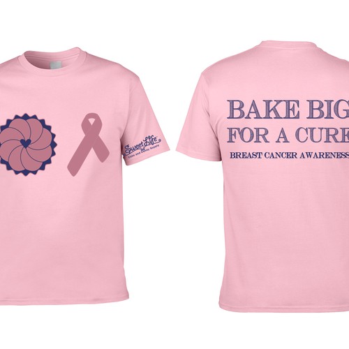 T-Shirt Design for Cupcakes To Cure Breast Cancer