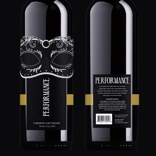 Luxuray Wine Label Design 