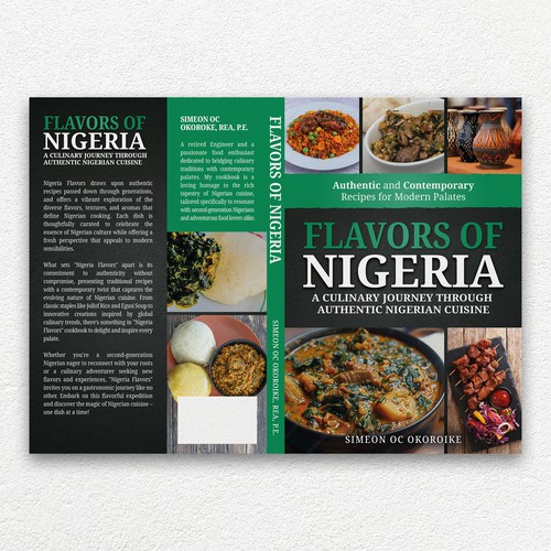 "Flavors of Nigeria" Paperback Book Cover