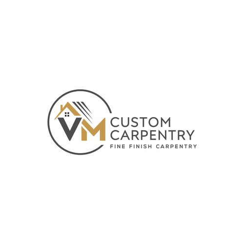 Logo design for 'VM Custom Carpentry'