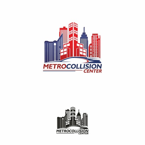 Create a strong branding logo for Metro Collision Center