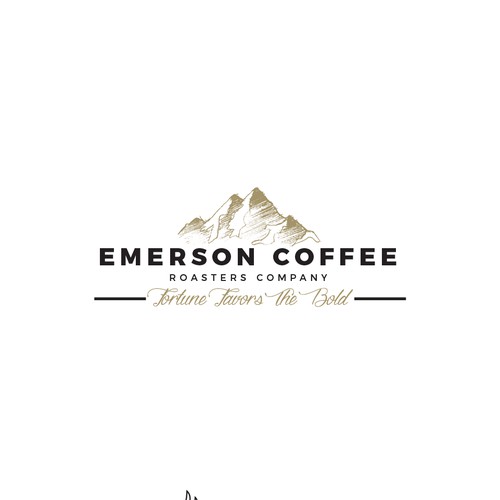 Adventurous logo for coffee roaster company