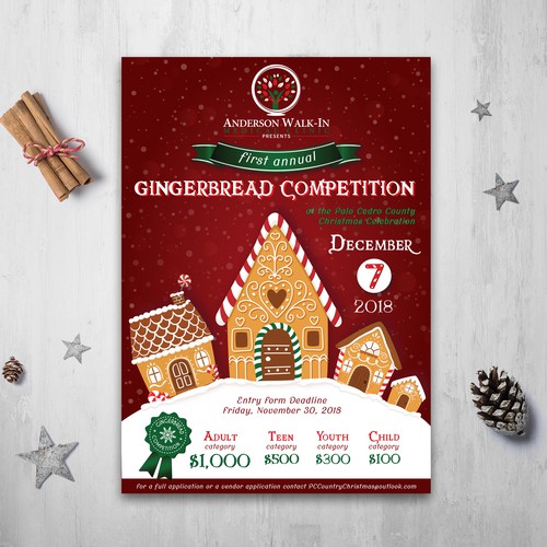 Gingerbread competition poster