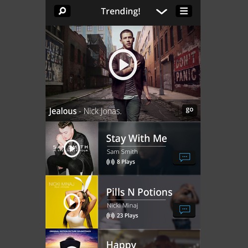 Fun, Cool and Social! - Music App Redesign