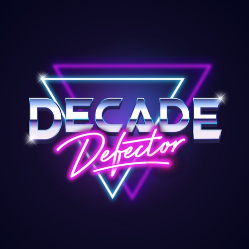 Retro Logo for Decade Defector band