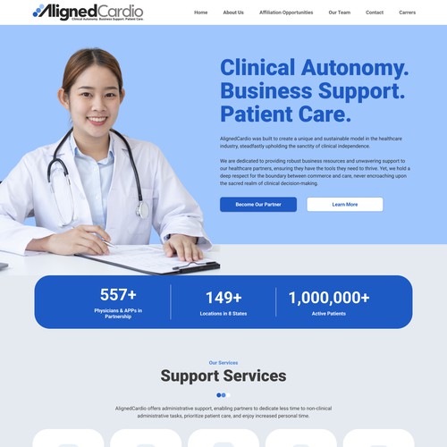 Aligned Cardio Website Design