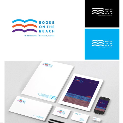 Books on the beach Branding