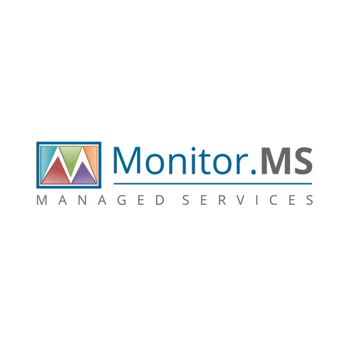 Logo design for managed services company Monitor.MS