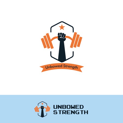 unbowed strength logo design contest