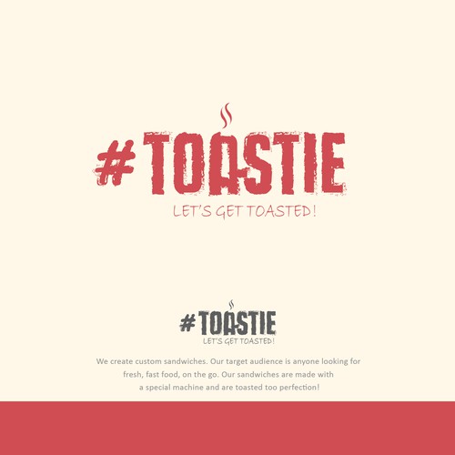 TOASTIE - Restaurant grundge logo