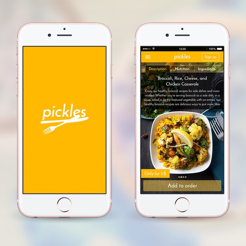 Pickles Restaurant App