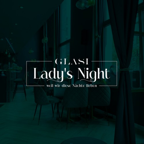 Ladies Night Party Label.