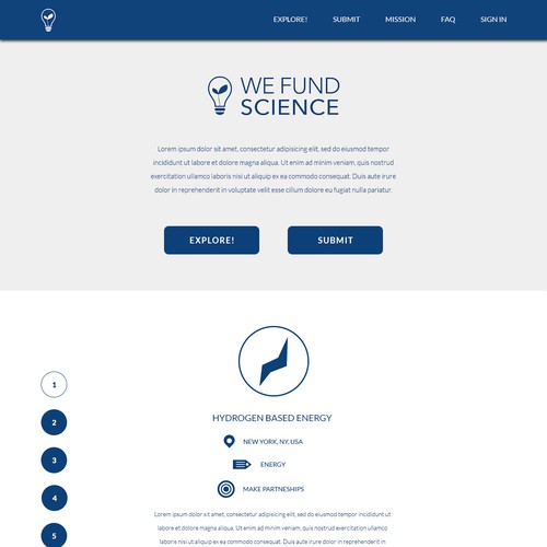 Home page for WeFundScience