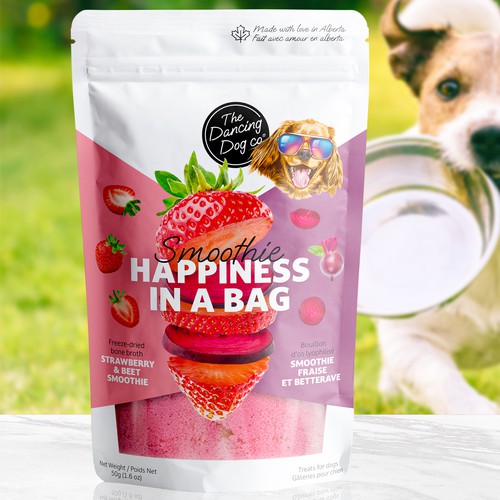 Concept for a bag "Smoothie Happiness in a Bag"