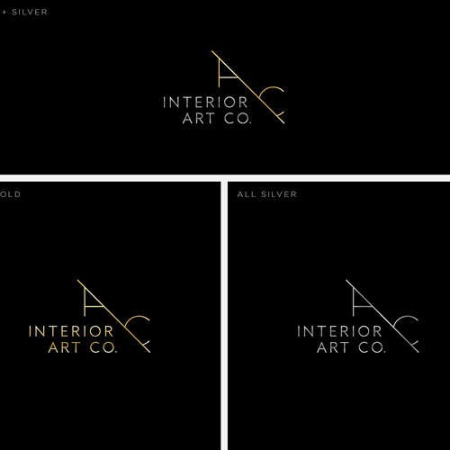 Luxury logo design for International Art Consultancy aiming at interior designers and hotel owners