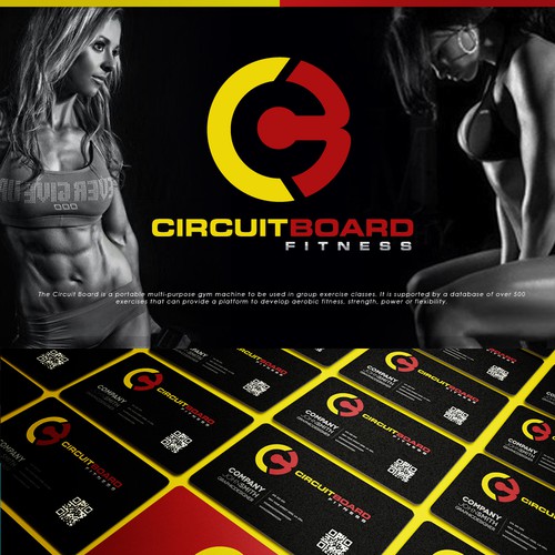 Create a logo for the 'Circuit Board' group fitness machine