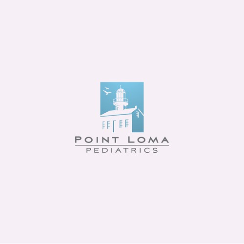 Bold logo concept for Point Loma Pediatrics.